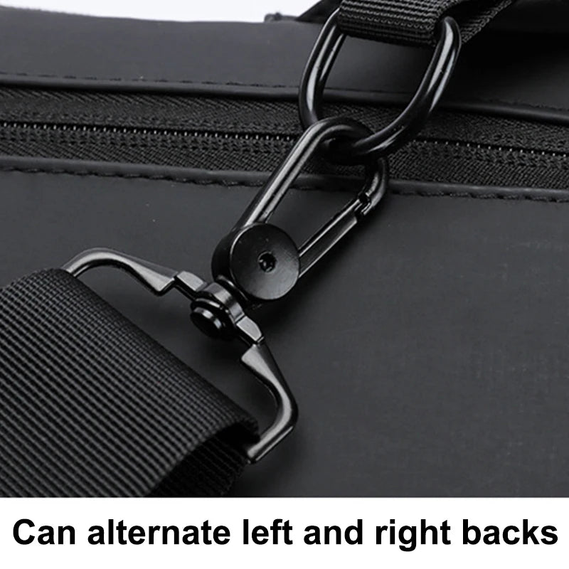 Men Crossbody Bag PU Leather Classic Anti-Theft Shoulder Bag Chest Bag Multifunctional For Men