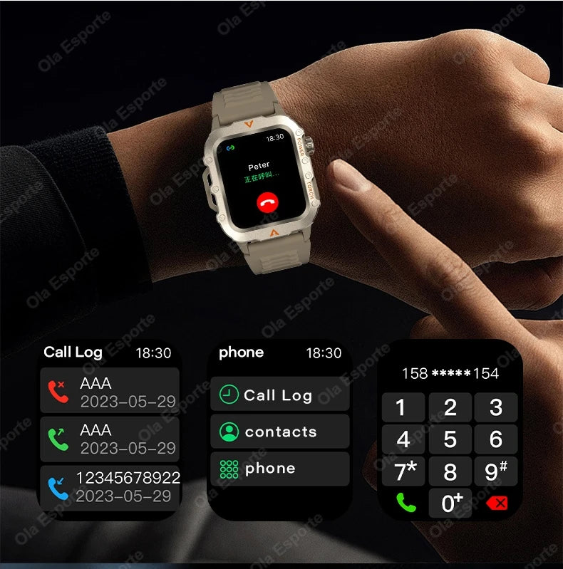 Original Men Smart Watch Bluetooth Call Fitness Clock 3ATM IP68 Swim Waterproof Sports Smartwatch for Women Xiaomi Android 2025