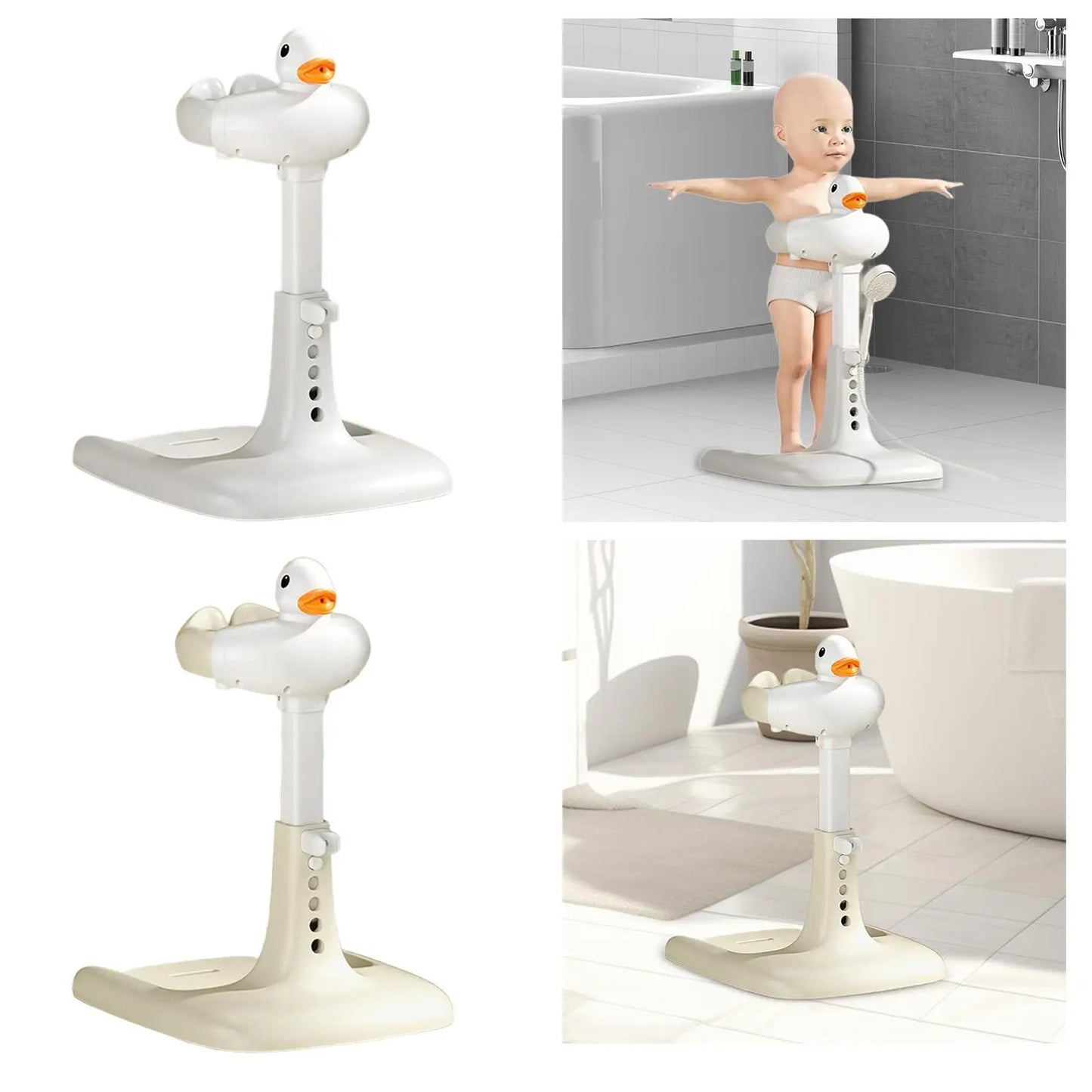 Baby Standing Support Ergonomic Use in Sink or Tub Comfortable Stable Bath Shower Bath Table for Baby 0-6 Months Infant Newborn