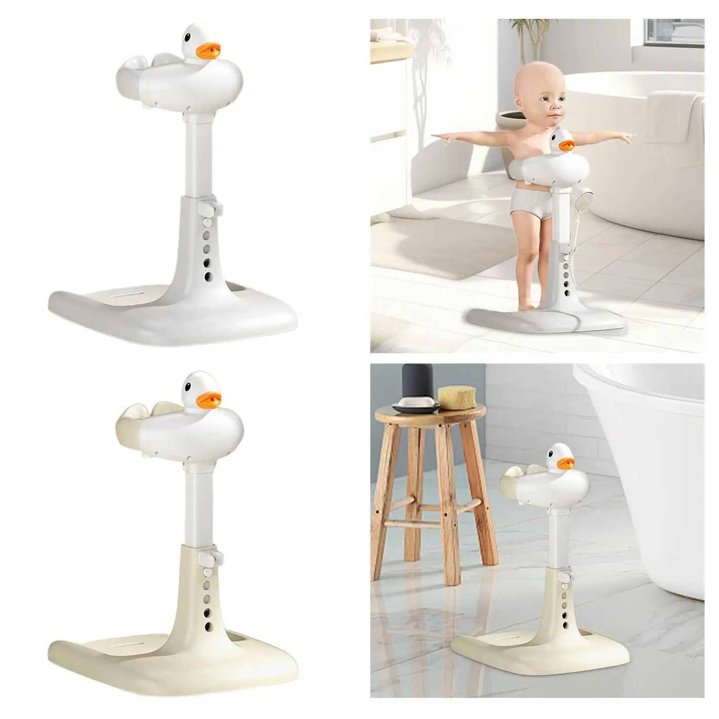 Baby Standing Support Ergonomic Use in Sink or Tub Comfortable Stable Bath Shower Bath Table for Baby 0-6 Months Infant Newborn