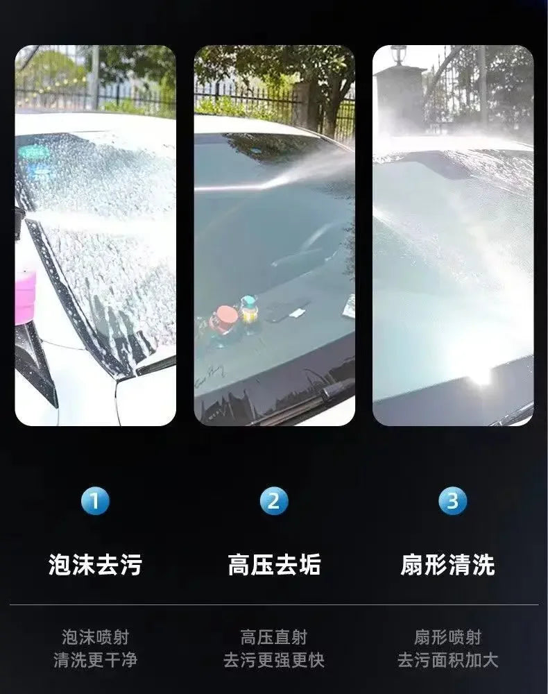 High Pressure Water Gun Wireless Car Washing Machine Lithium Battery Portable Charging Household Water Pump 220V 800W