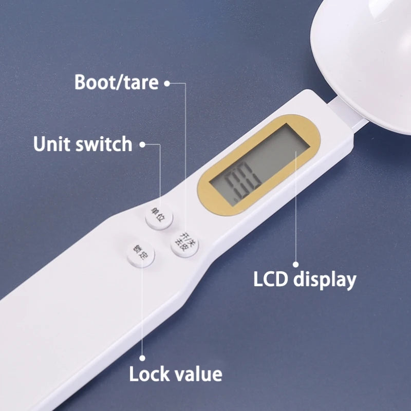 Mini Spoon Scale Digital Kitchen Scale Electronic LCD Food Scale 0.1-500g Cooking Flour Milk Coffee Powder Weight Measure Spoon