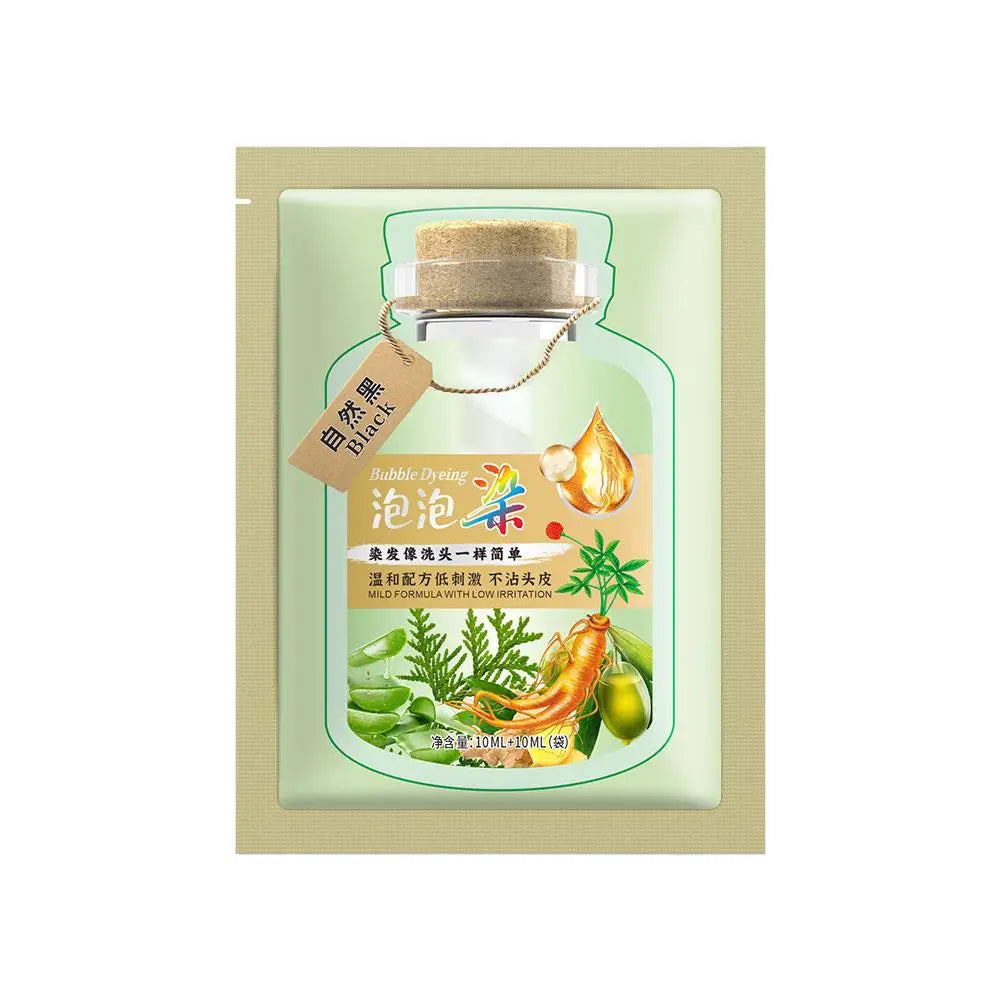 Natural Plant Herbal Hair Dye Shampoo 5 Minutes Change Hair Color Non-irritating Repairs Gray White Fashion Hair Care Women Men