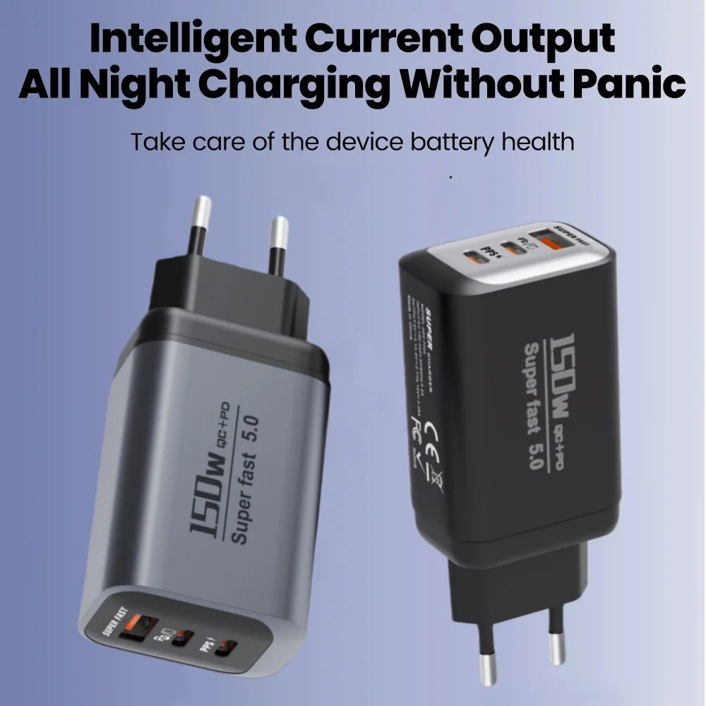 150W Super Fast Charger QC+PD