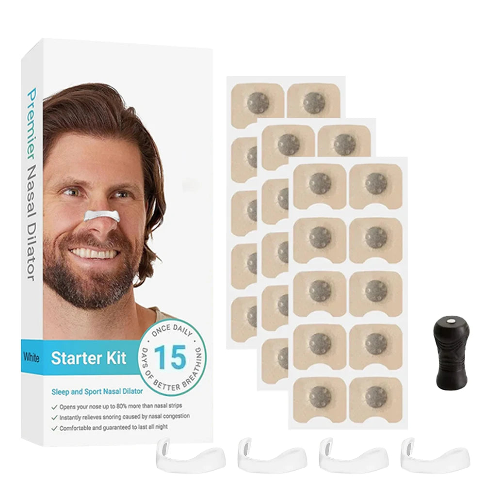 Nasal Breathing Dilators Starter Kits Anti-snoring Nose Breathe Strips Magnetic Nose Strips Increase Sports Air Improve Sleeping
