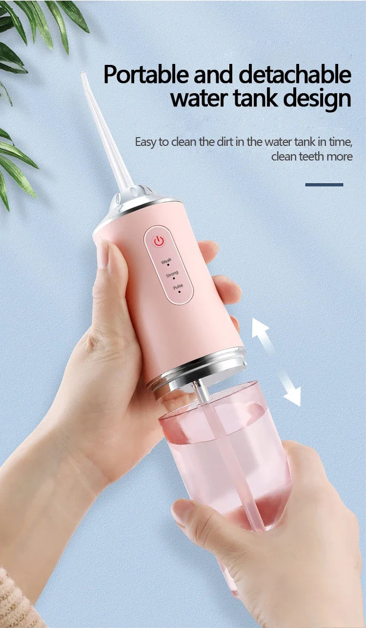 Portable Oral Irrigator Water Flosser | Dental Water Jet for Deep Teeth Cleaning & Gum Care