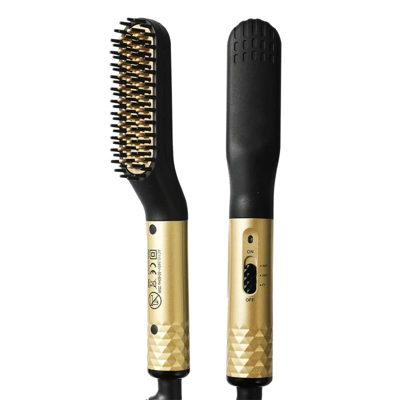 Beard Straightener for Men,Premium Heated Beard Brush w/Anti-Scald Feature,Beard Straightening Comb,Unique Fathers Day Birthday Valentines Gifts for Men Him Dad Boyfriend Christmas Stocking Stuffers