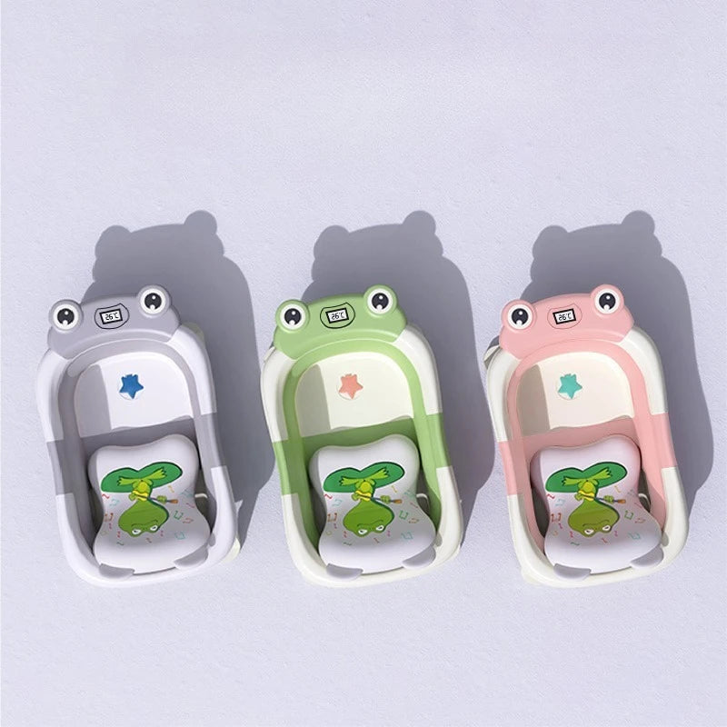 Hot Sale Children's Bath Tub Household Smart Temperature Sensing Newborn Bath Tub Folding