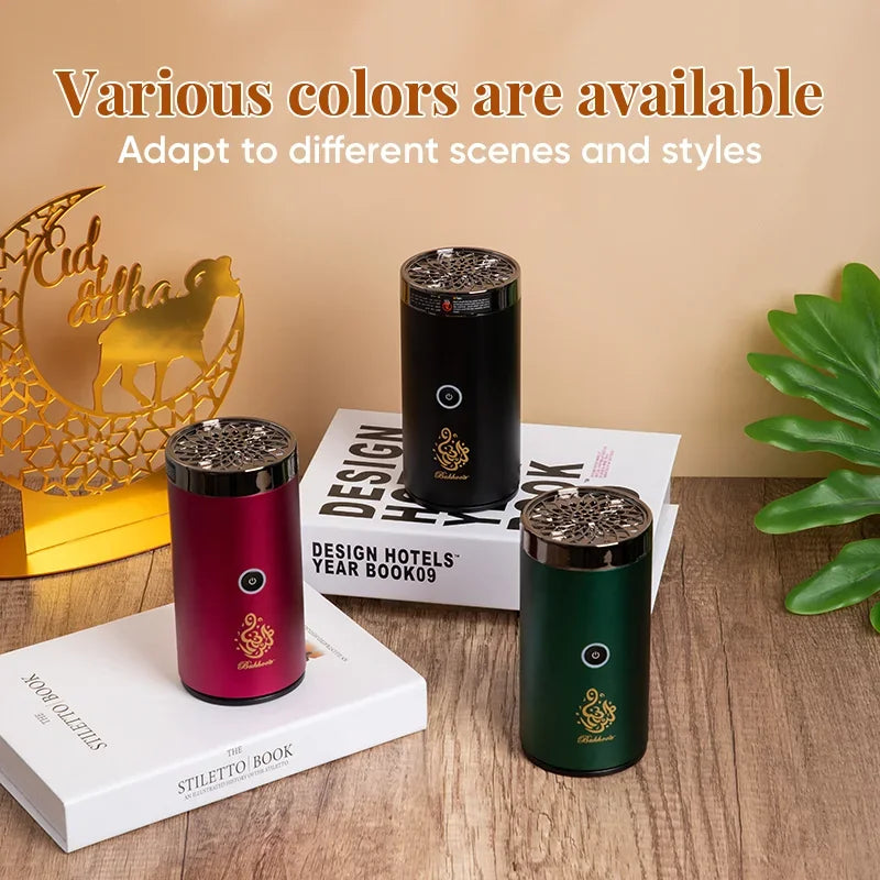 NAMSTE Mini Portable Electric Incense Burner USB Aroma Diffuser Arabian Rechargeable Incense Holder Censer Home Decoration