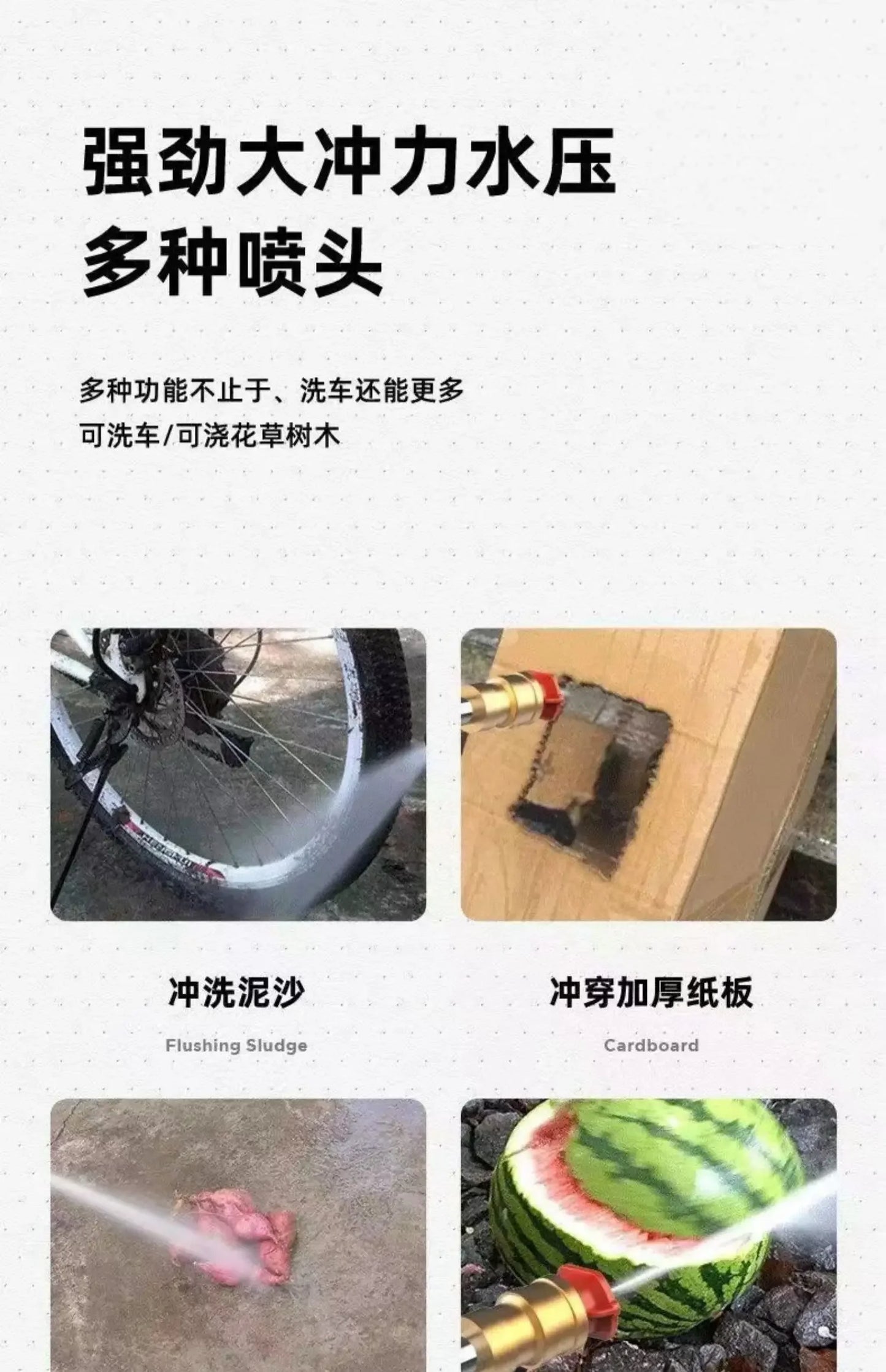 High Pressure Water Gun Wireless Car Washing Machine Lithium Battery Portable Charging Household Water Pump 220V 800W
