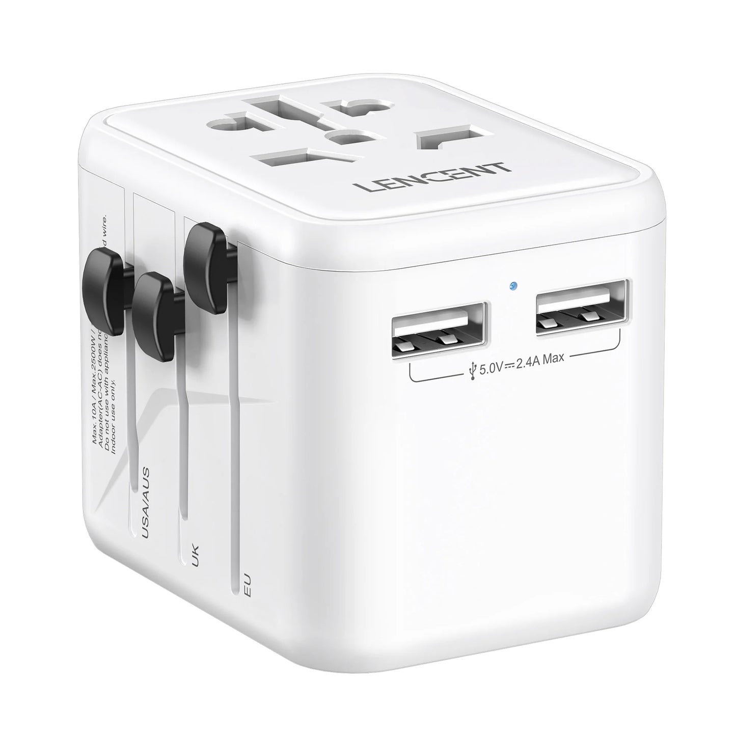 Universal Travel Adapter with USB Fast Charging