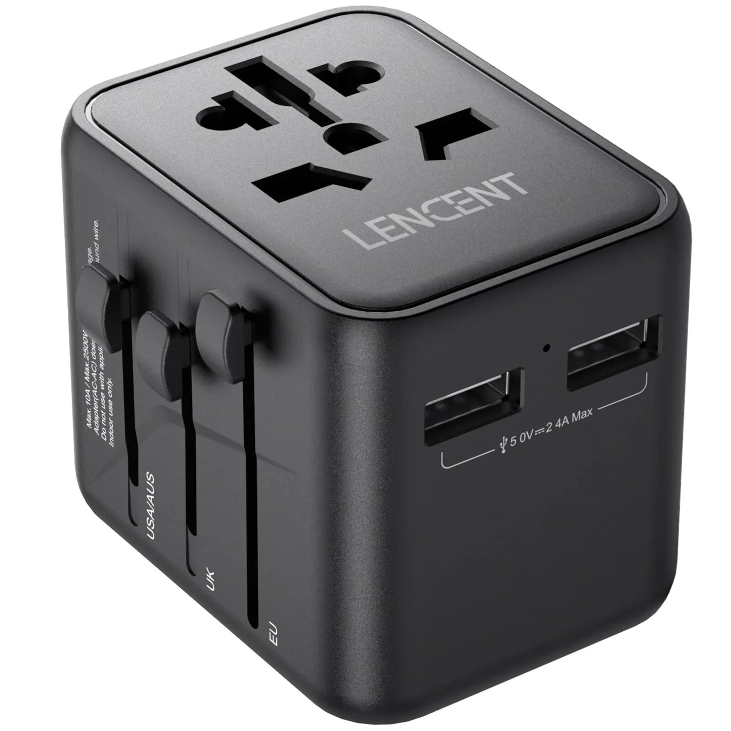 Universal Travel Adapter with USB Fast Charging