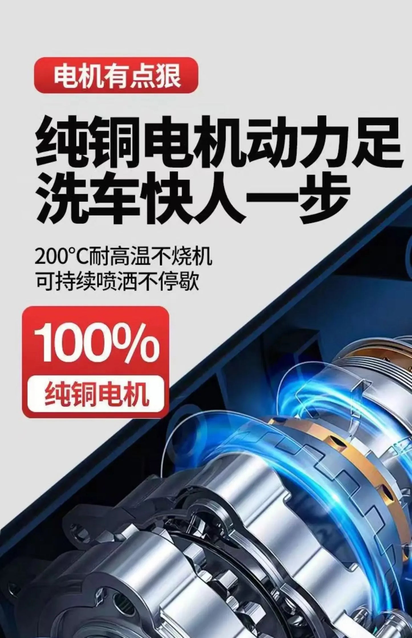High Pressure Water Gun Wireless Car Washing Machine Lithium Battery Portable Charging Household Water Pump 220V 800W