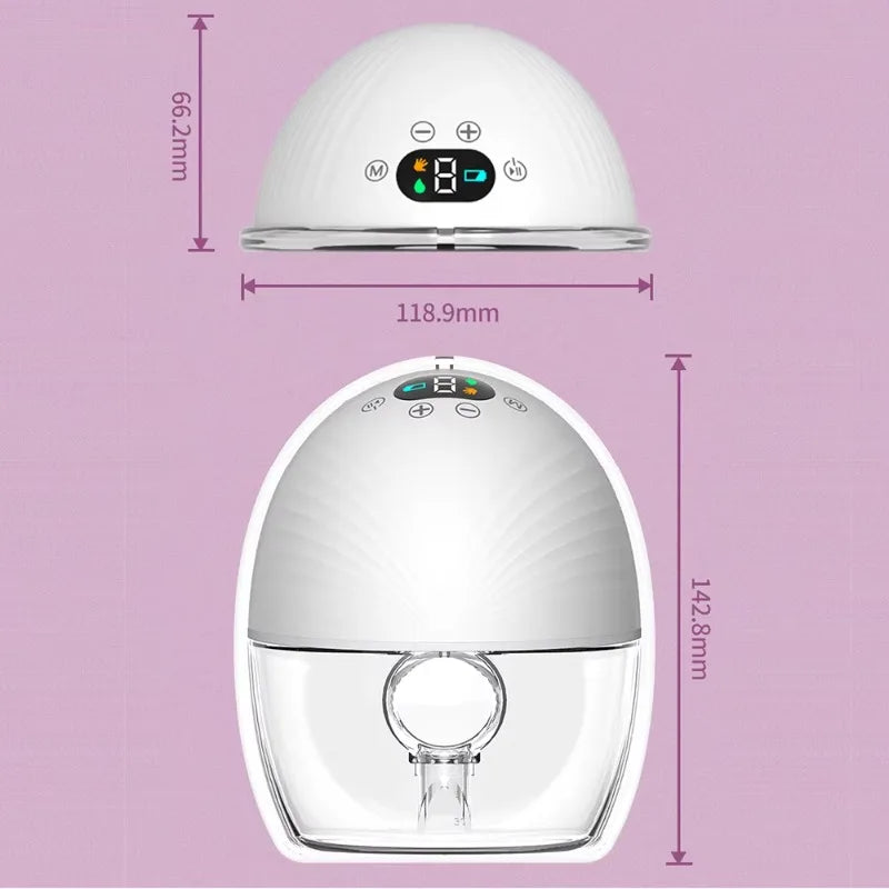 Breast Pump Electric Handsfree BPA Free With Heating & UV Sterilize Lid Optional Wireless Upgrade Wearable Breastfeeding Pump