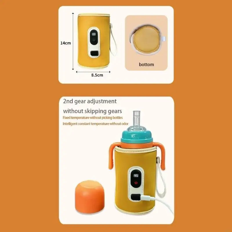 USB Rechargeable Infant Bottle Toastier Impermeable Substance Precise Heat Setting