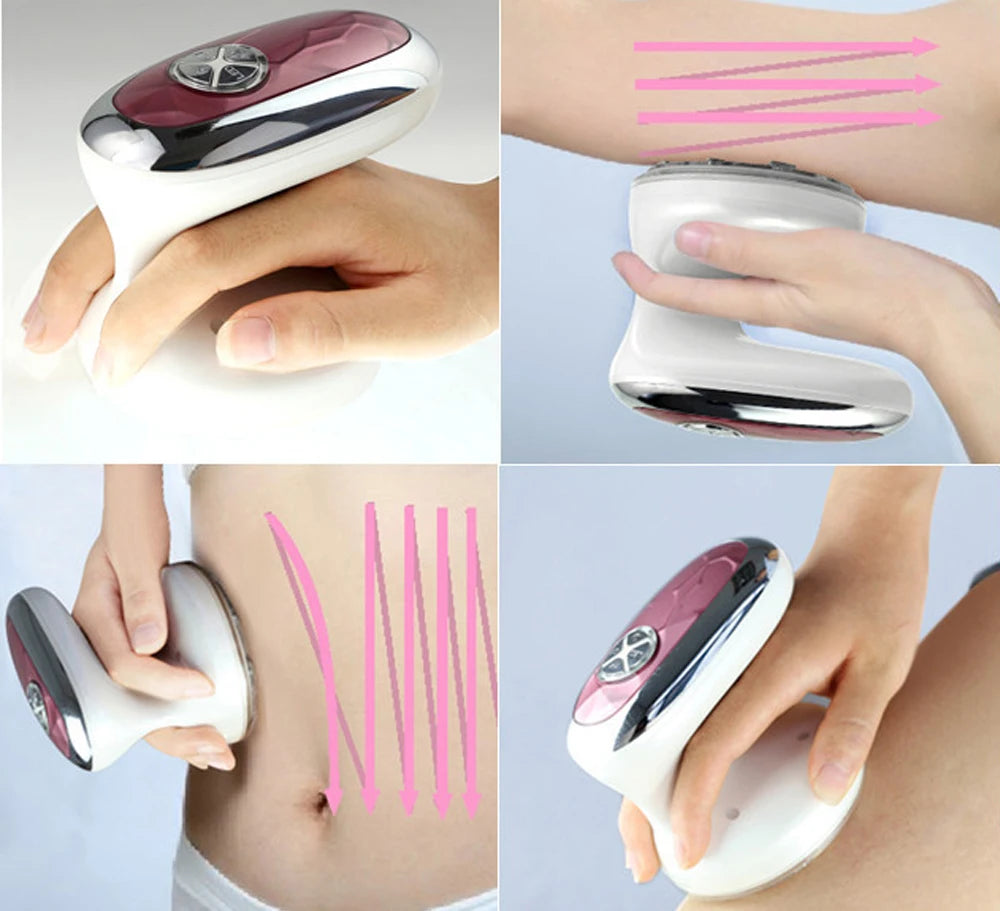 Ultrasonic Body Slimming Massager EMS Muscle Stimulator Lose Weight Radio Frequency LED RF Waist Legs Abdomen Slimming Device