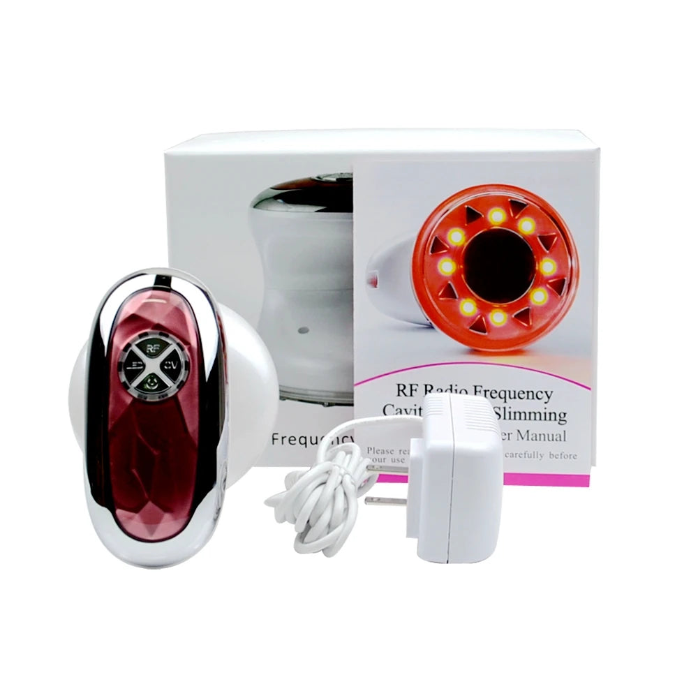 Ultrasonic Body Slimming Massager EMS Muscle Stimulator Lose Weight Radio Frequency LED RF Waist Legs Abdomen Slimming Device