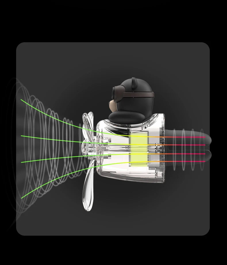 Odorless DIY perfume ornament airplane pilot bear car air freshener decoration accessories aroma vent clip fragrant diffuser men