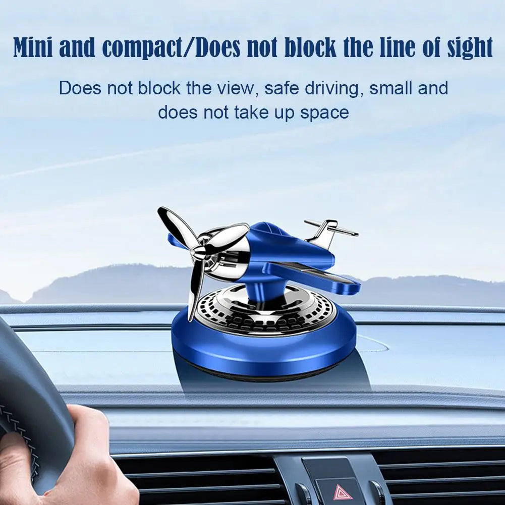 Car Vent Air Freshener Helicopter Airplane Ornaments Aromatherapy Car Air Fragrance Solar Powered Car Interior Ornament