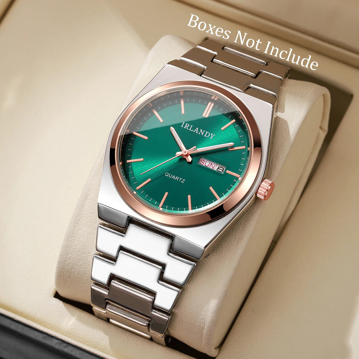 Luxury Men's Business Quartz Watch with Calendar | Elegant Analog Wristwatch for Men (Without Box)