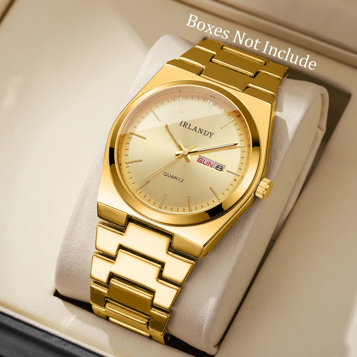 Luxury Men's Business Quartz Watch with Calendar | Elegant Analog Wristwatch for Men (Without Box)
