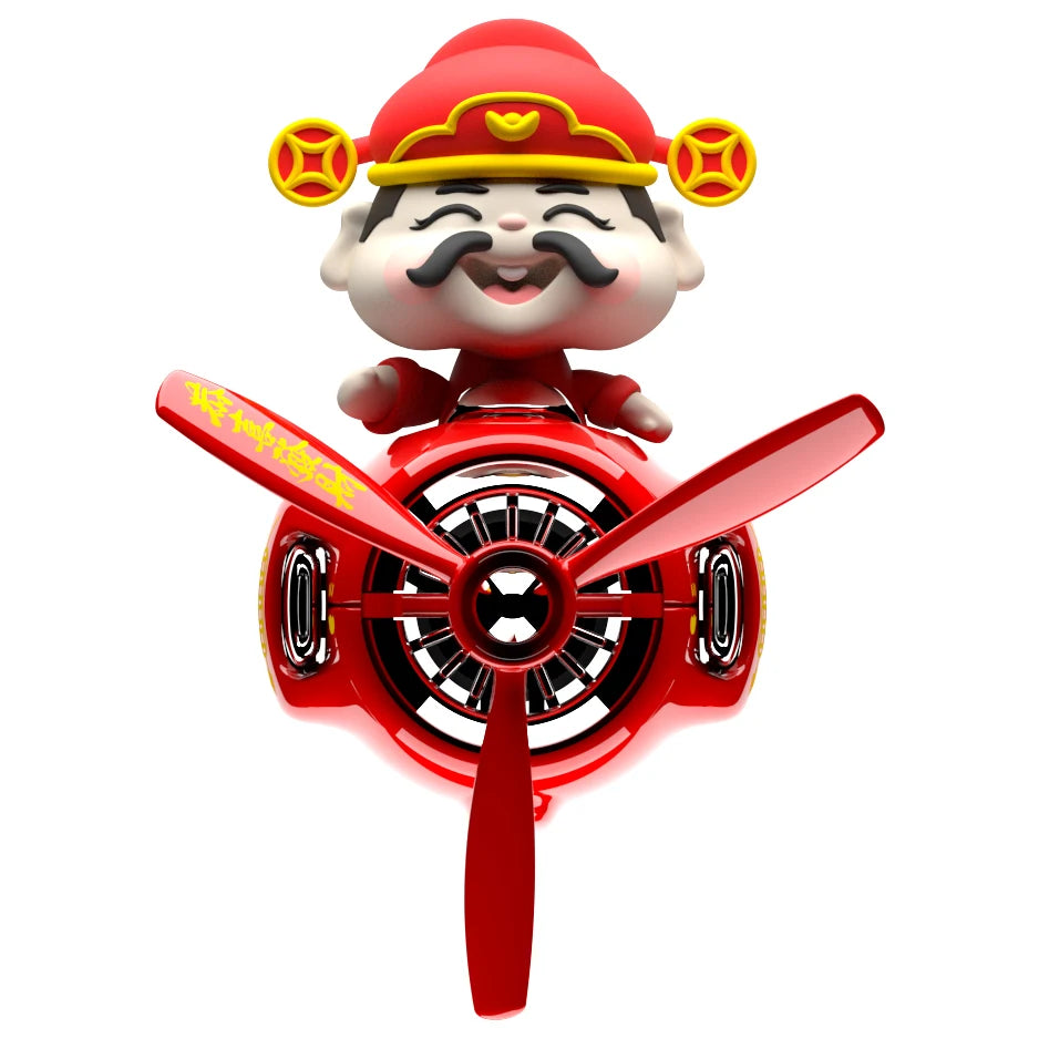 New Nodding BOBO Bear Airplane Car Vent Clip rotational diffusion Aroma Diffuser Creative car Fragrance Ornament Accessories
