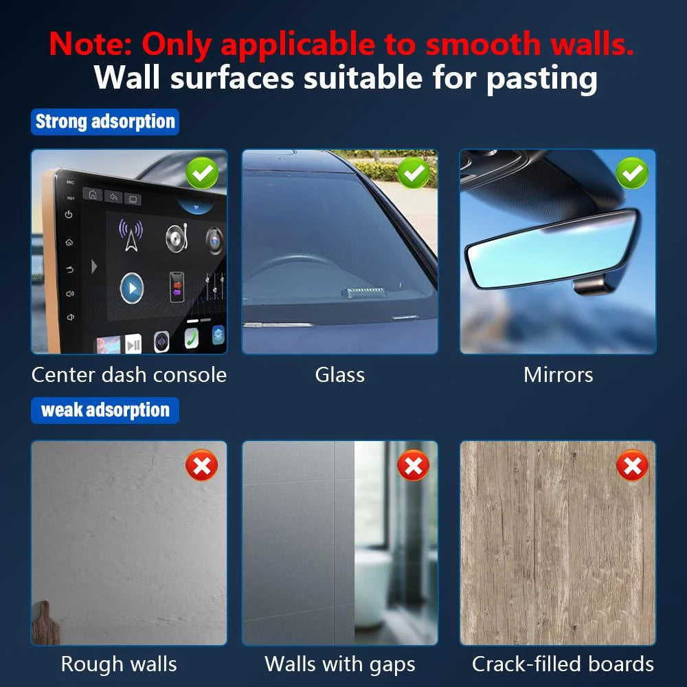 Car Phone Holder Electric Vacuum Magnetic Mount 360° Rotating N52 Strong Magnet for iPhone 12 13 14 15 16 Pro Max Xiaomi Samsung