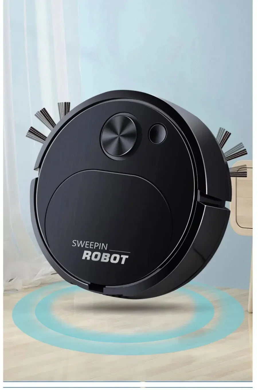 New 3-in-1 intelligent wireless floor sweeping robot vacuum cleaner, suitable for home offices