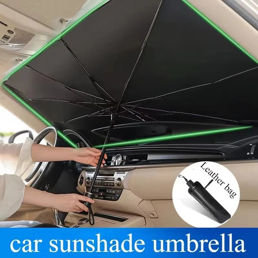 Windproof Waterproof Travel Umbrella with Protective Cover