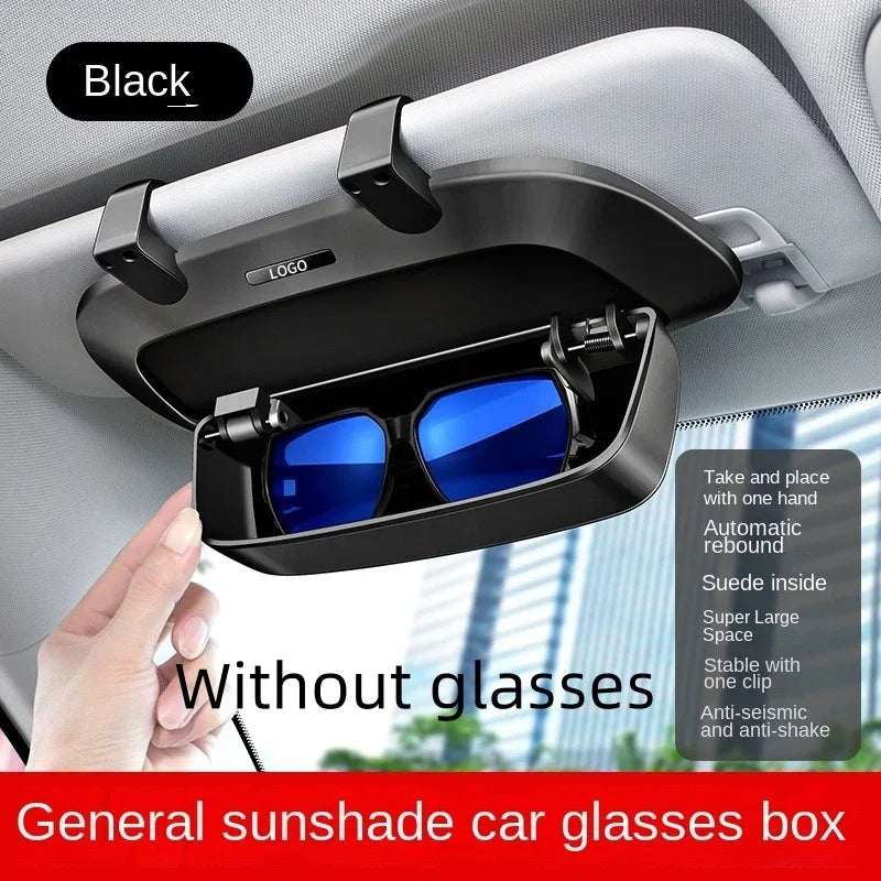 Car glasses case, visor, multi-functional car sun frame, car glasses clip, modified storage box