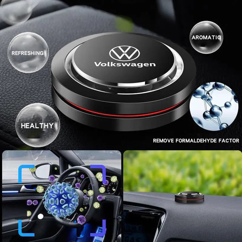 Car Air Freshener UFO Long-lasting Fragrance For Volkswagen VW CC Beetle Golf Taos Scirocco UP Caddy Atlas ID345 T-ROC Tiguan