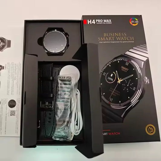 2025 NEW ARRIVAL H4 MAX Smart Watch Business Smart Watch H4 Max Reloj Inteligente 3 Straps for Men Business YMX Best Smart Watch