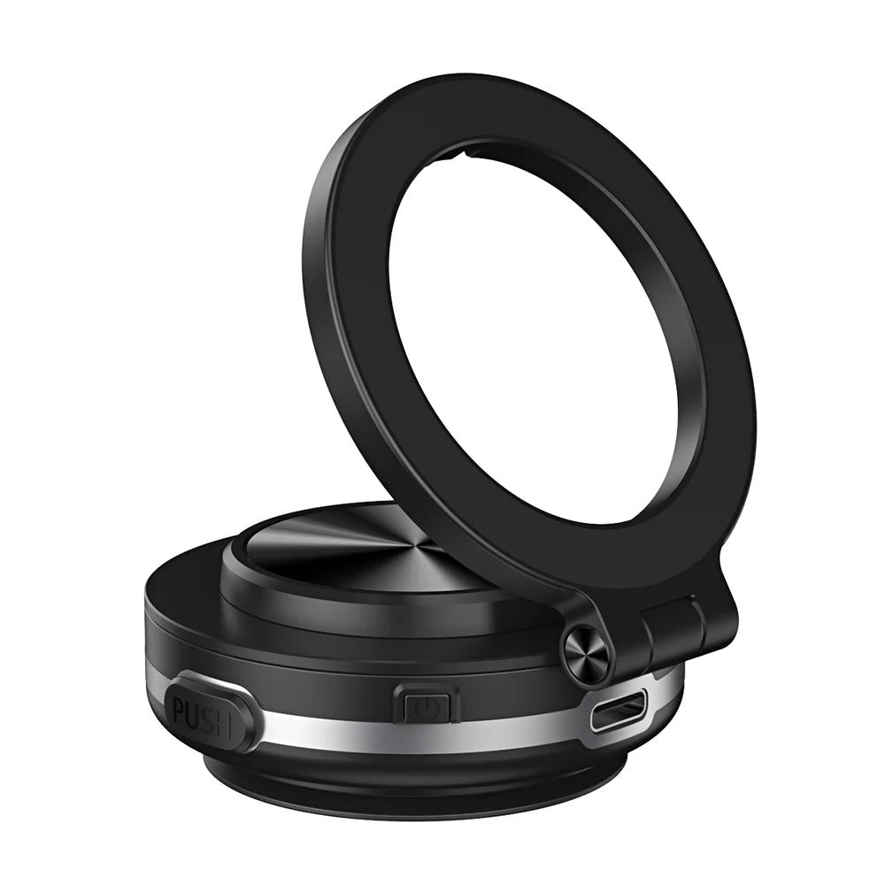 Car Phone Holder Electric Vacuum Magnetic Mount 360° Rotating N52 Strong Magnet for iPhone 12 13 14 15 16 Pro Max Xiaomi Samsung