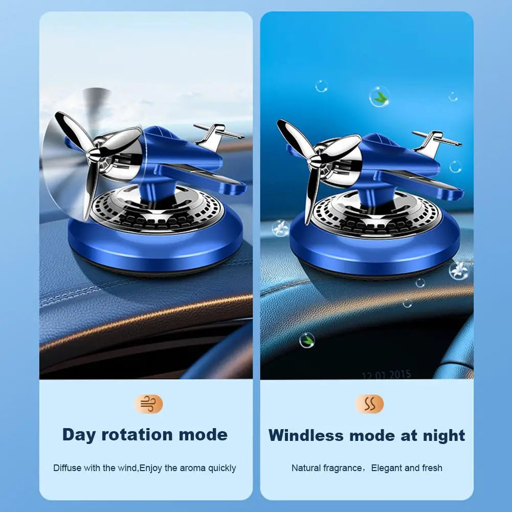 Car Vent Air Freshener Helicopter Airplane Ornaments Aromatherapy Car Air Fragrance Solar Powered Car Interior Ornament
