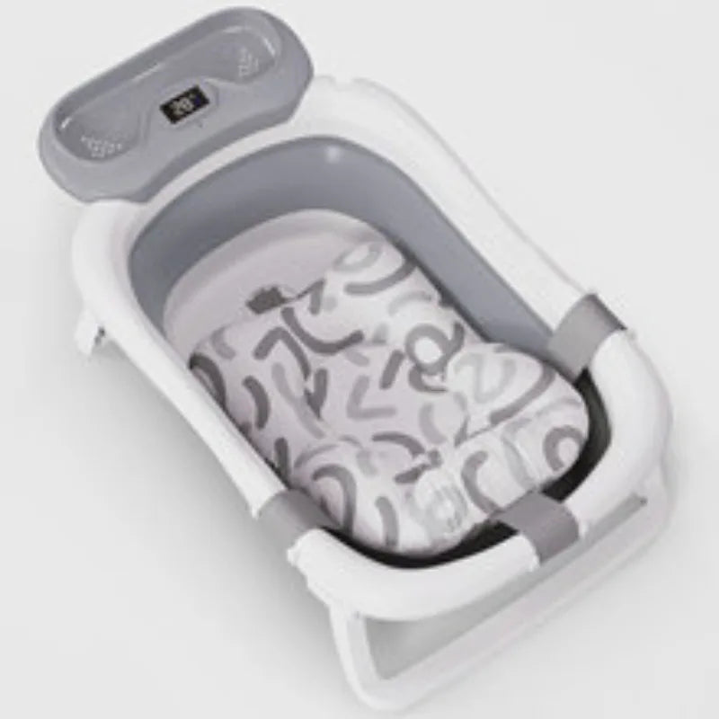 Hot Sale Children's Bath Tub Household Smart Temperature Sensing Newborn Bath Tub Folding