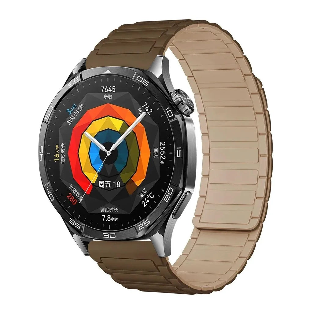 18mm 20mm 22mm Magnetic Loop Band for Samsung Galaxy Watch  6 Classic Silicone Strap for Huawei Watch GT5 46mm 7 6 5 4 44/40mm