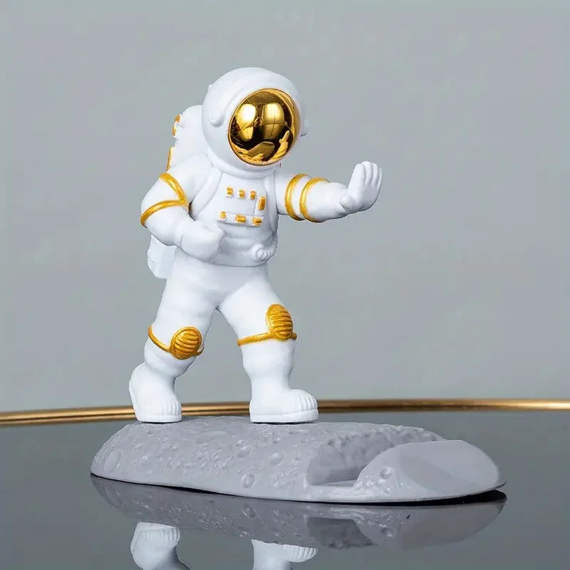Astronaut Mobile Phone Stand Holder Spaceman Desk Decoration Smartphone Bracket Home Ornaments For iPhone 15 14 Samsung Xiaomi