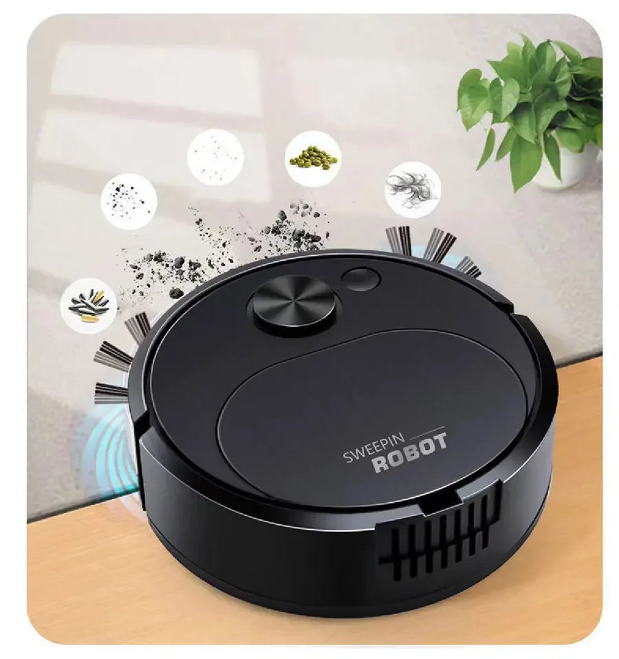 New 3-in-1 intelligent wireless floor sweeping robot vacuum cleaner, suitable for home offices