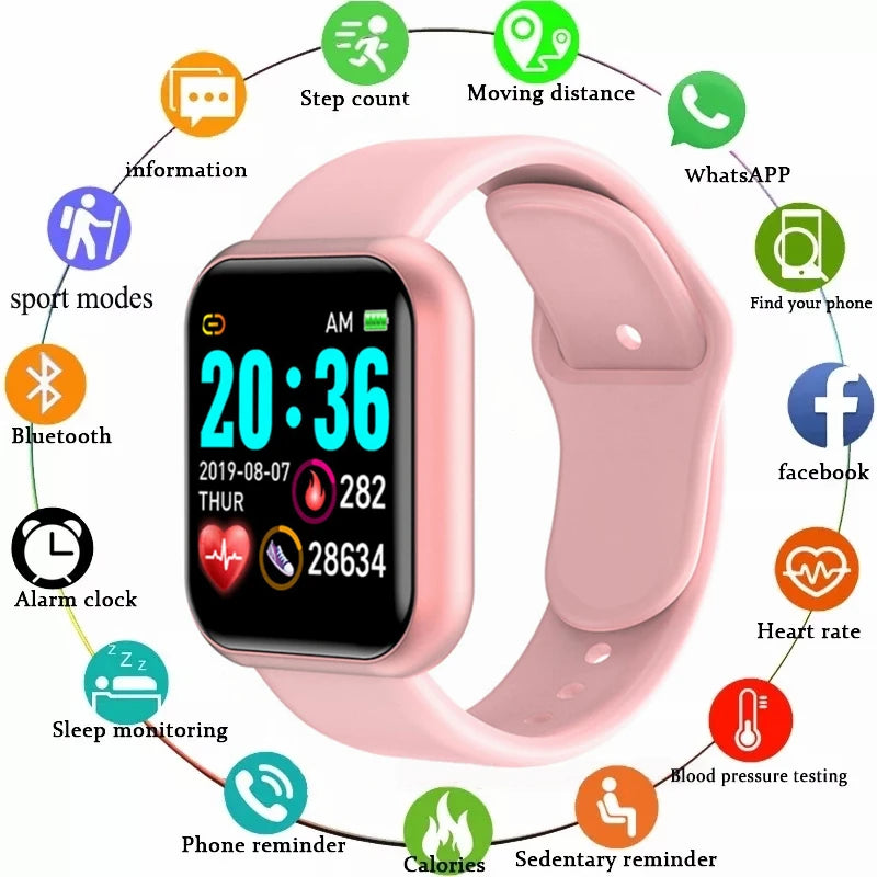 Y68 D20 Smart Watch | Bluetooth Fitness Tracker for Men & Women