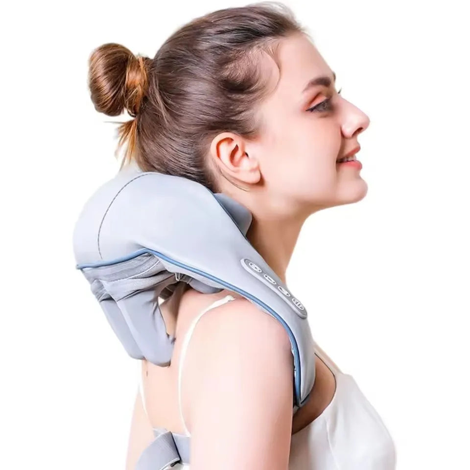 Foreverlily Wireless Shoulder And Back Kneading Massage Shawl Neck masajeador Brushless Motor Neck And Shoulder Massager