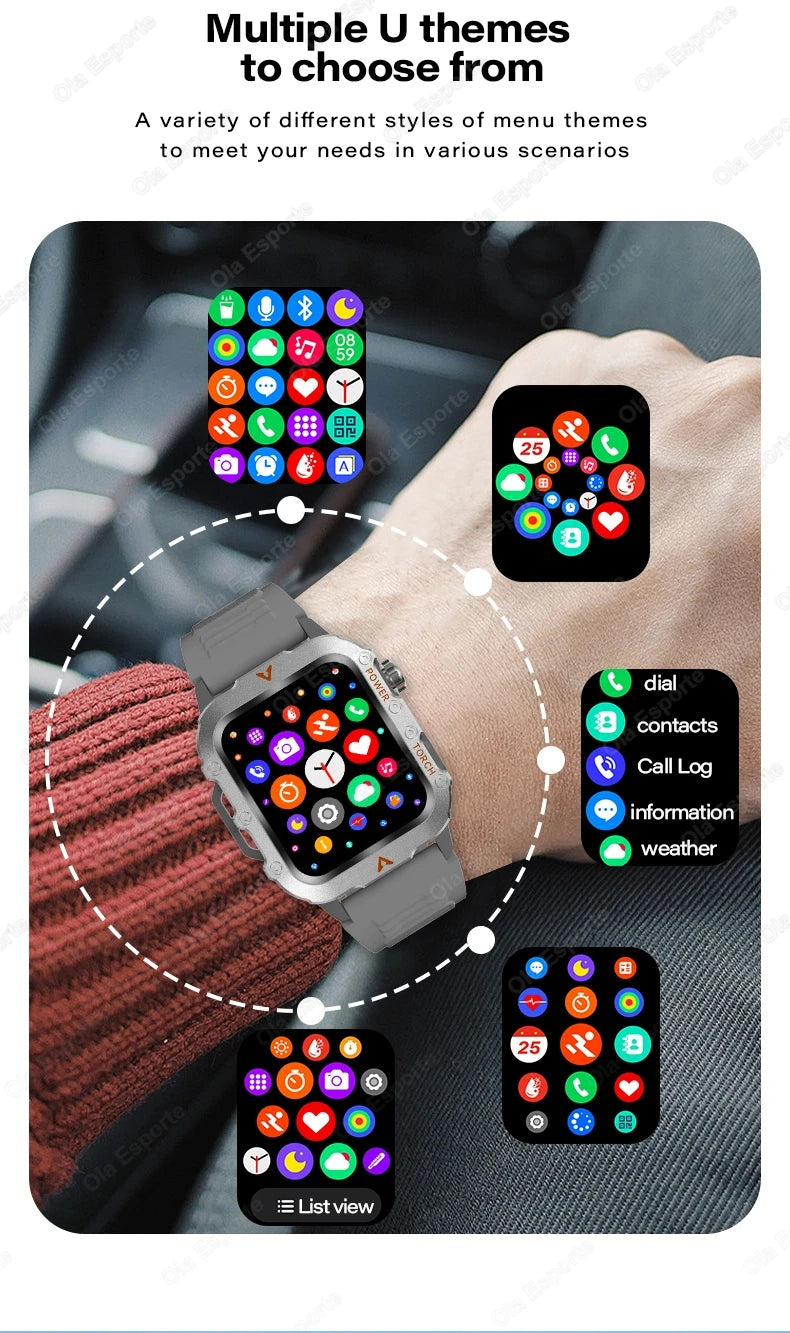 Original Men Smart Watch Bluetooth Call Fitness Clock 3ATM IP68 Swim Waterproof Sports Smartwatch for Women Xiaomi Android 2025