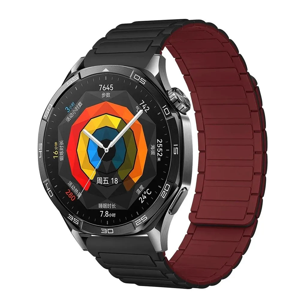 18mm 20mm 22mm Magnetic Loop Band for Samsung Galaxy Watch  6 Classic Silicone Strap for Huawei Watch GT5 46mm 7 6 5 4 44/40mm