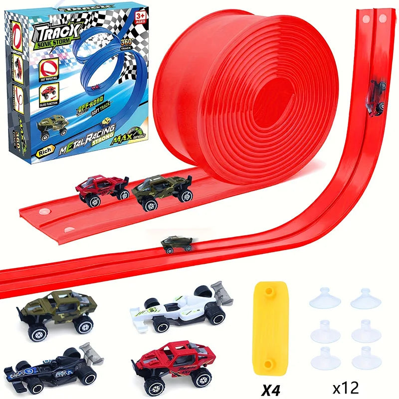 Race Track Car Ramp Toy Educational Games Racing Gliding Rail Puzzle Set For Kids Boy 2 3 4 5 Years Birthday Gifts Children Toys