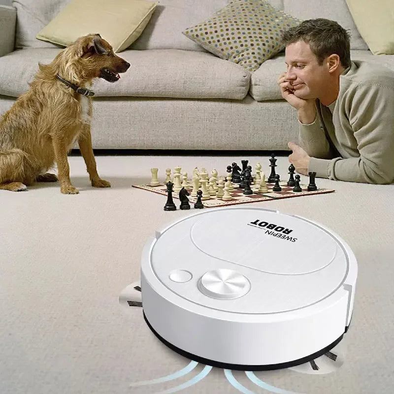 New 3-in-1 intelligent wireless floor sweeping robot vacuum cleaner, suitable for home offices