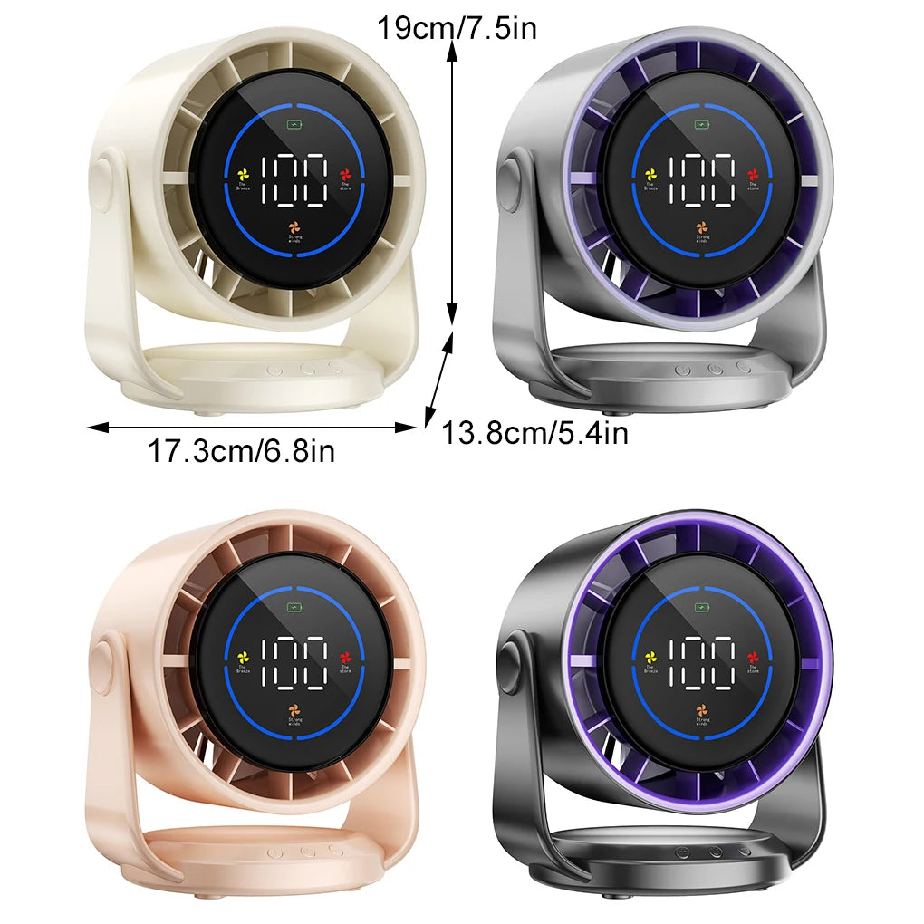 Desktop Fan USB Multifunction Electric Wall Floor Ceiling Rechargeable Silent Stand Fan Home Cooling Ventilator Fan
