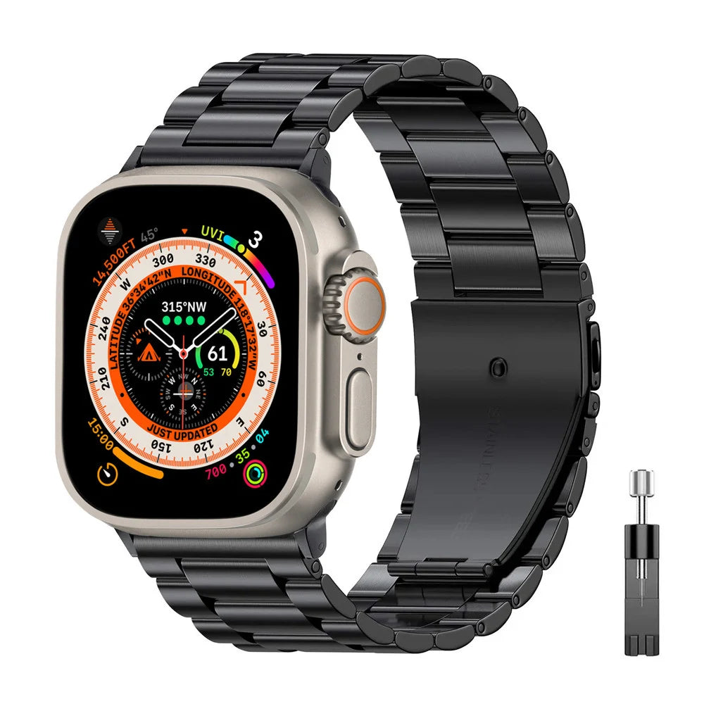 Stainless Steel titanium alloy Strap For Apple Watch Band Ultra 2 49mm 44mm 45mm 46mm 41mm Bracelet iwatch Series 6/7/8/9/10