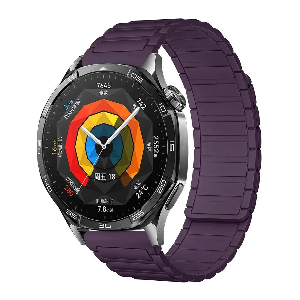 18mm 20mm 22mm Magnetic Loop Band for Samsung Galaxy Watch  6 Classic Silicone Strap for Huawei Watch GT5 46mm 7 6 5 4 44/40mm