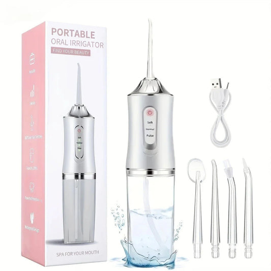 Portable Oral Irrigator Water Flosser | Dental Water Jet for Deep Teeth Cleaning & Gum Care