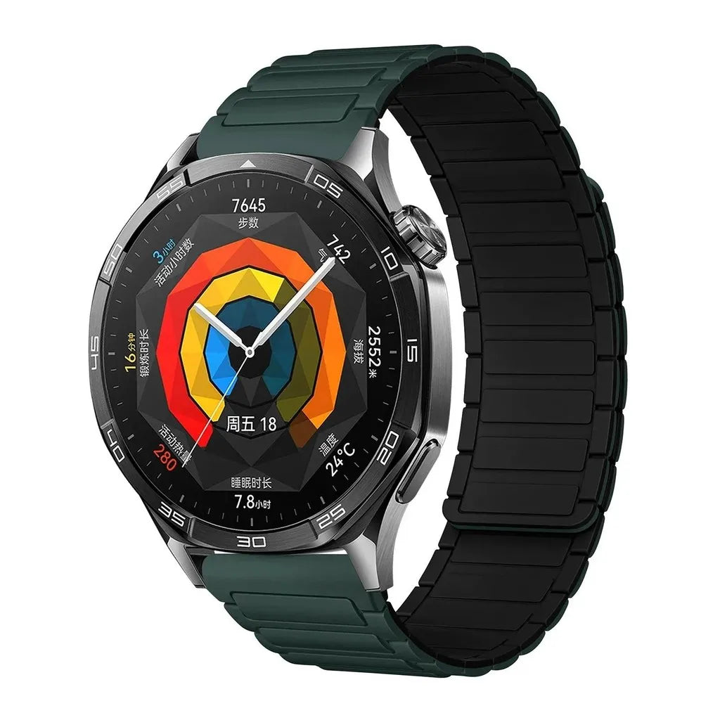 18mm 20mm 22mm Magnetic Loop Band for Samsung Galaxy Watch  6 Classic Silicone Strap for Huawei Watch GT5 46mm 7 6 5 4 44/40mm