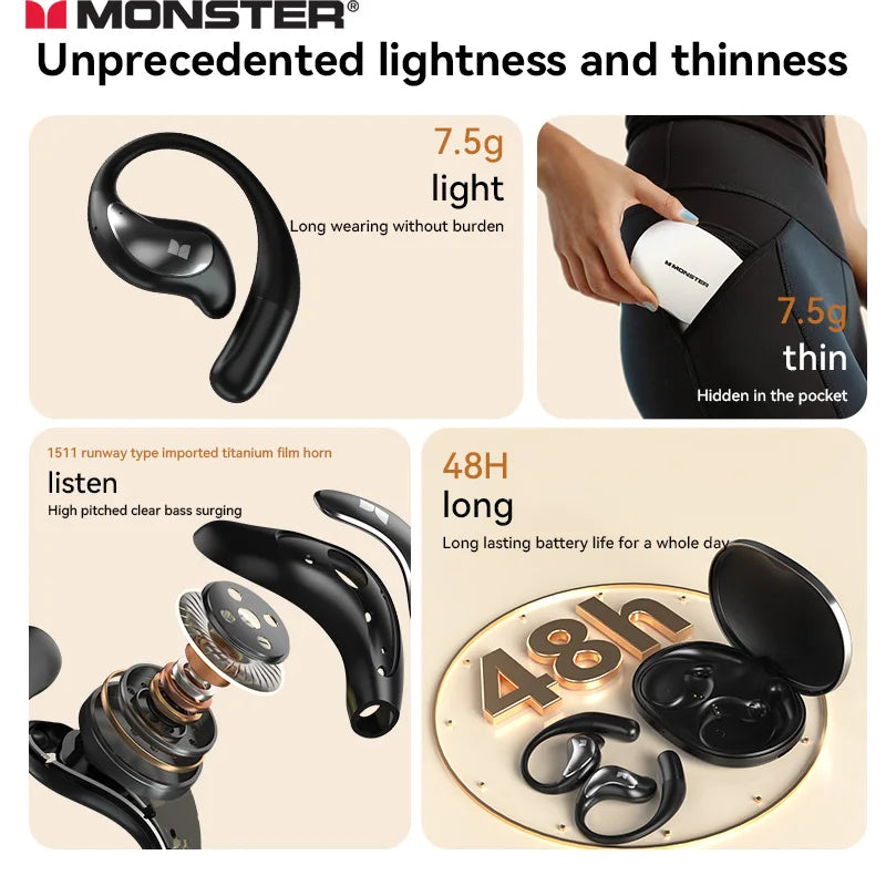 MONSTER Open-Ear Wireless Earbuds